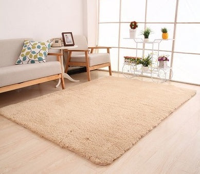 Living Room Rug Area Solid Carpet Fluffy Soft Home Decor White Plush Carpet Bedroom Carpet Kitchen c White Rug Tapete