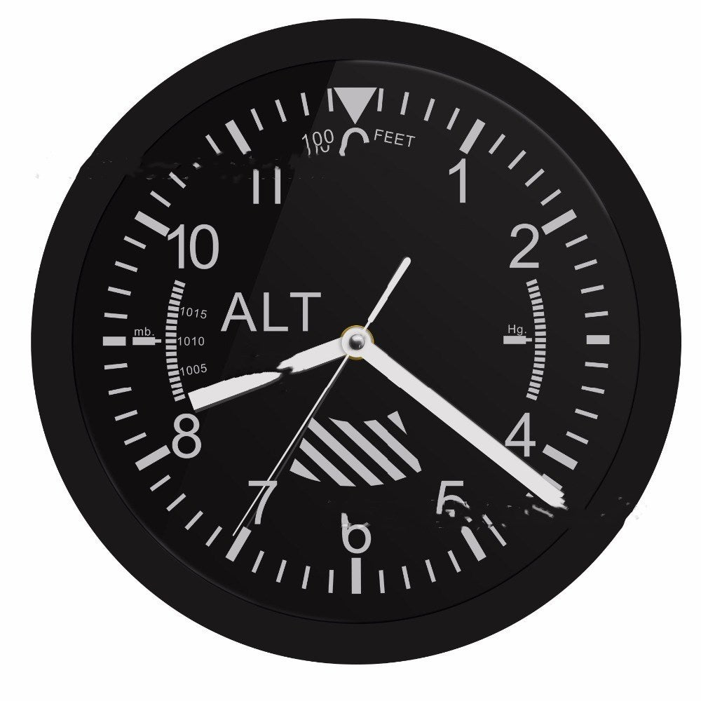 LED Luminous Wall Clock Black Wall Clock