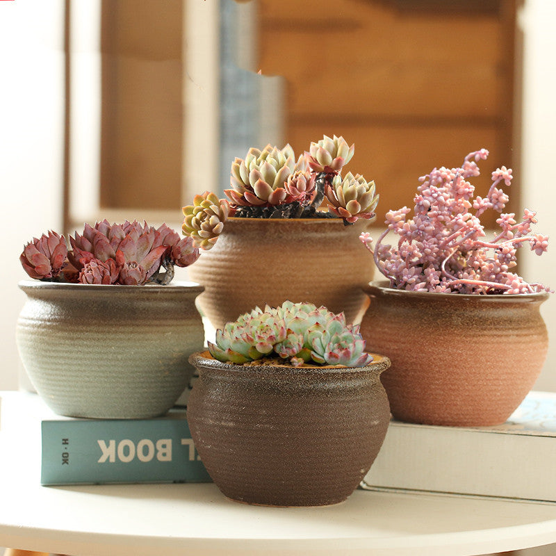 Large Diameter Breathable Potted Pottery Creative Plant Potted