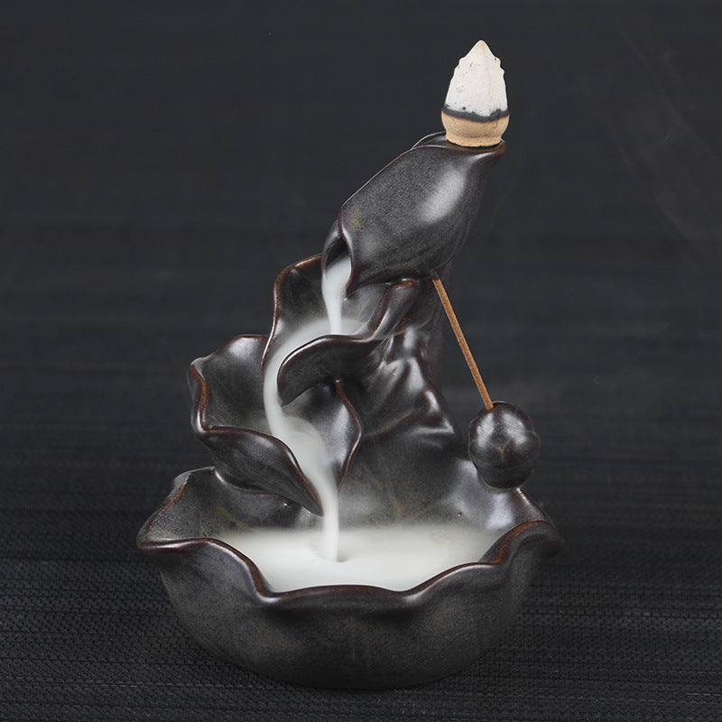 Small Lotus Reflux Smoky Incense Ceramics