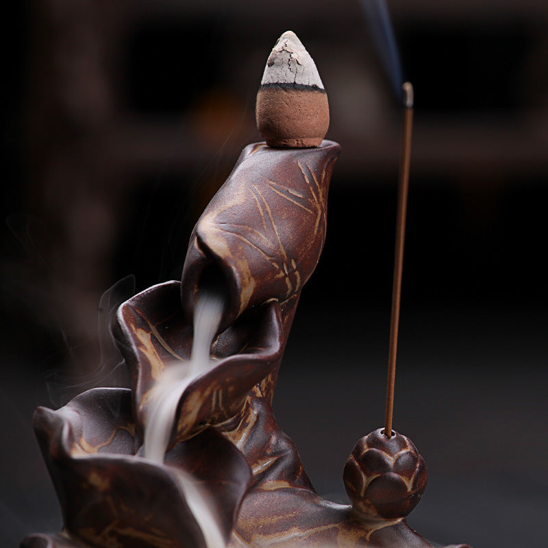 Small Lotus Reflux Smoky Incense Ceramics