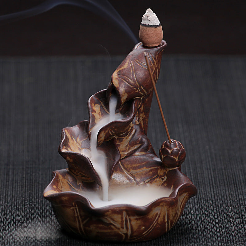 Small Lotus Reflux Smoky Incense Ceramics