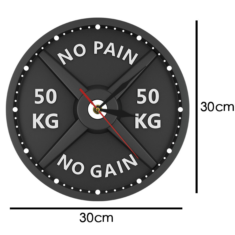 Fitness bodybuilding acrylic wall clock clock