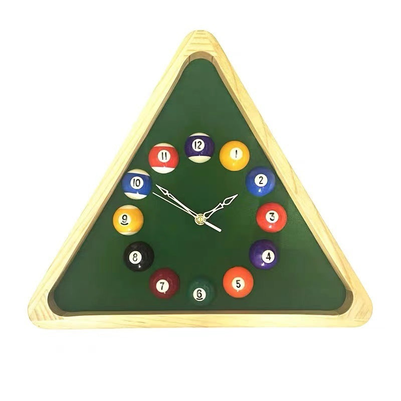 Billiard Room Mute Wall Clock Hall Decoration