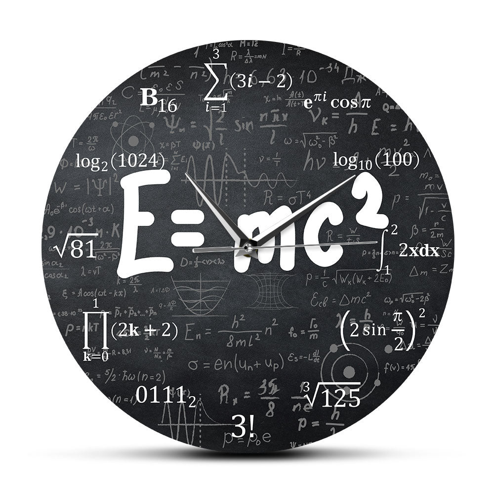 Mathematical equation wall clock