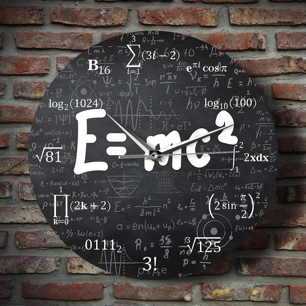 Mathematical equation wall clock