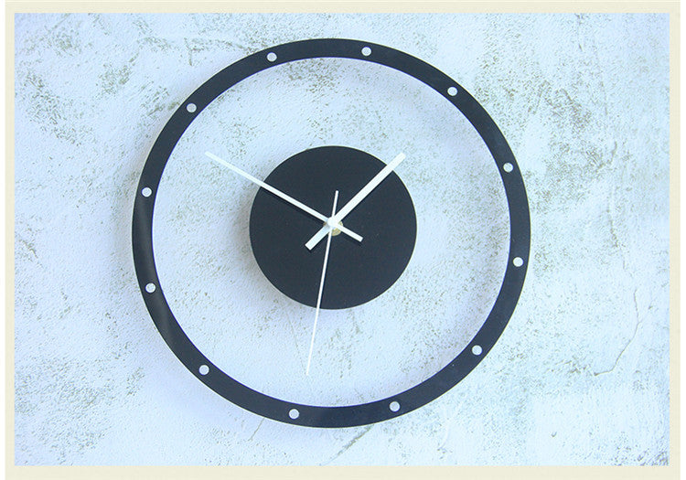 Nordic designer art minimalist living room wall clock