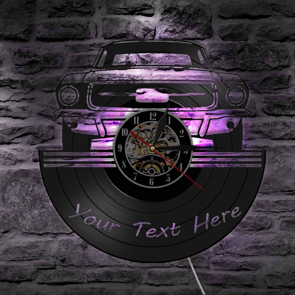 Car Fashion Vinyl Record Creative Wall Clock