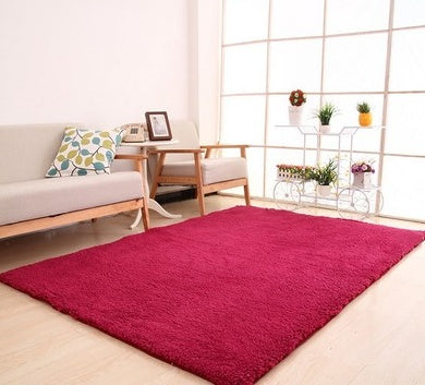 Living Room Rug Area Solid Carpet Fluffy Soft Home Decor White Plush Carpet Bedroom Carpet Kitchen c White Rug Tapete