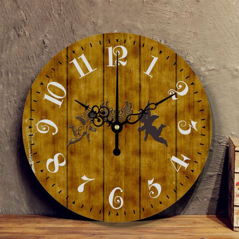 European Style Retro Living Room Wall Clock Creative Simple Decoration Silent