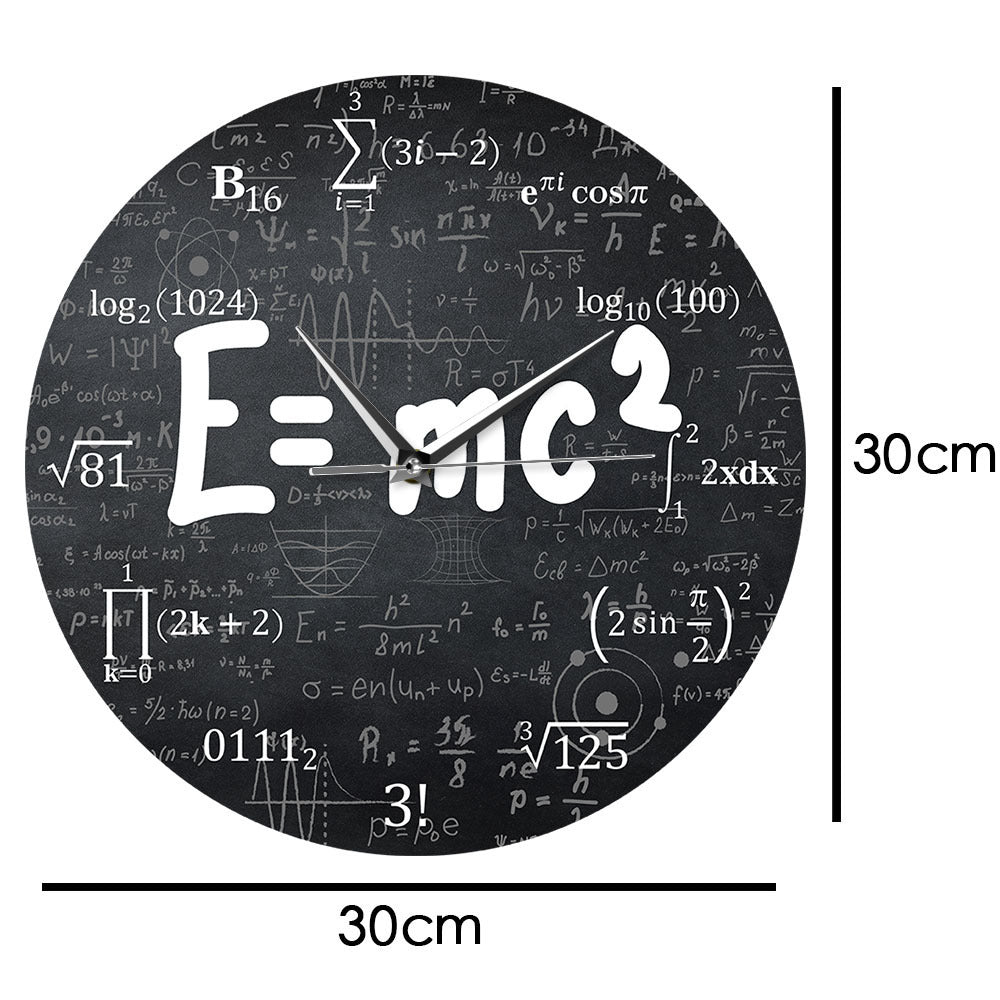 Mathematical equation wall clock