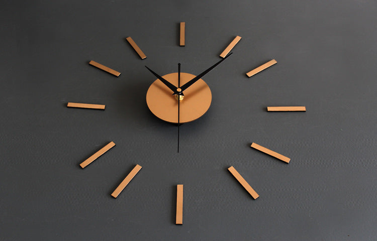 Acrylic Mute Simple Living Room Wall Clock Fashion Three-dimensional Combination