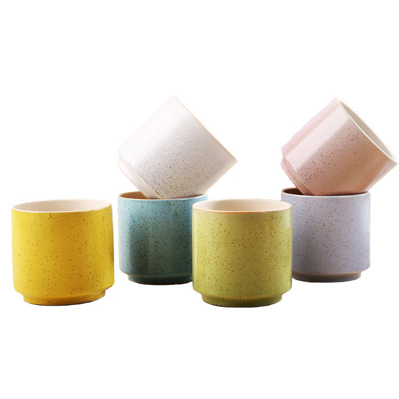 Creative Desktop Simple And Fleshy Flowerpot Ceramics