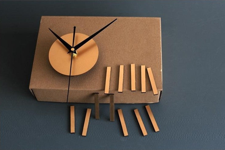 Acrylic Mute Simple Living Room Wall Clock Fashion Three-dimensional Combination