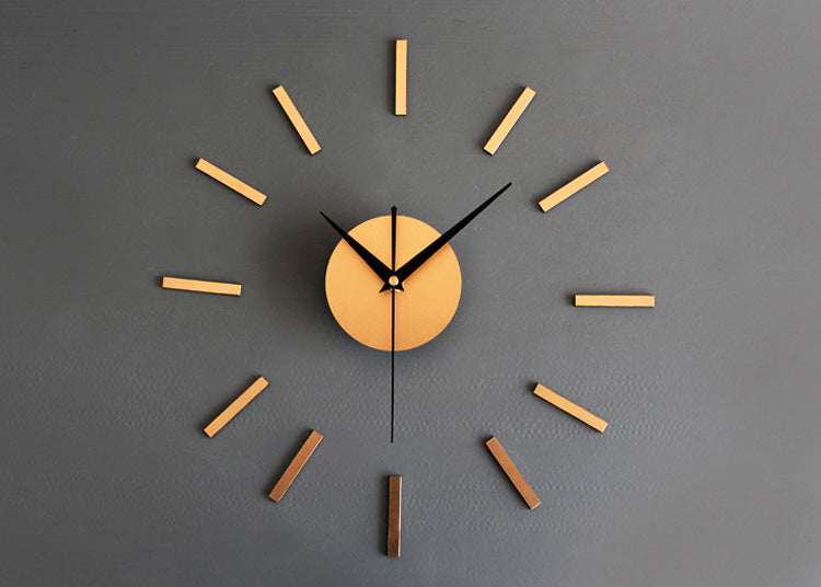 Acrylic Mute Simple Living Room Wall Clock Fashion Three-dimensional Combination