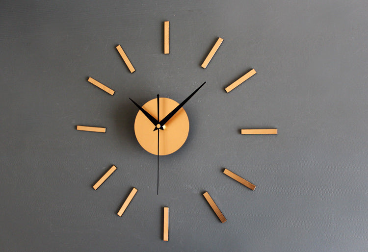 Acrylic Mute Simple Living Room Wall Clock Fashion Three-dimensional Combination
