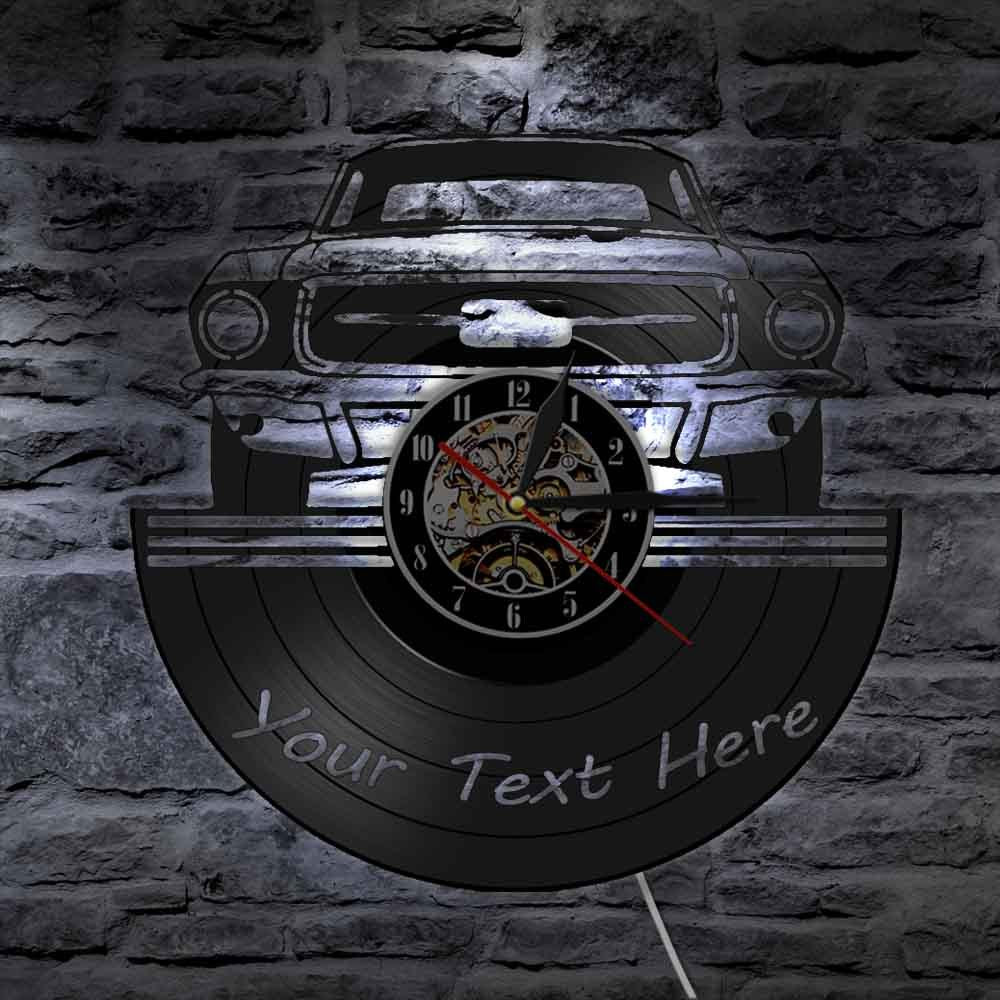 Car Fashion Vinyl Record Creative Wall Clock